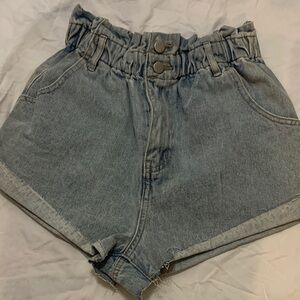 Casual High-Waisted Denim Shorts